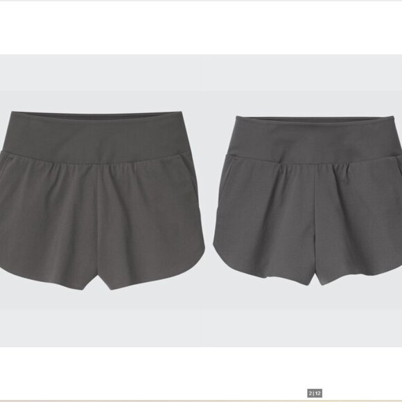 Uniqlo EXTRA STRETCH ACTIVE AIRY RUNNING SHORTS XS Gray - Picture 1 of 13